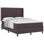 Preview: Boxspringbett mit Matratze Dunkelbraun 200 x 160 cm Stoff