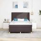 Preview: Boxspringbett mit Matratze Dunkelbraun 140 x 200 cm Stoff