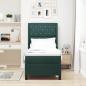 Preview: Boxspringbett mit Matratze mit LED Dunkelgrün 80 x 200 cm Samt