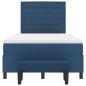 Preview: Boxspringbett mit Kopfteil Blau 120 x 190 cm Stoff