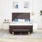 Preview: Boxspringbett mit Kopfteil Dunkelbraun 200 x 140 cm Stoff
