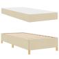 Preview: Bettrahmen Creme 80 x 200 cm Stoff
