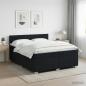 Preview: ARDEBO.de - Boxspringbett mit Matratze Schwarz 200 x 200 cm Stoff