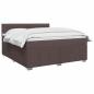 Preview: Boxspringbett mit Matratze Dunkelbraun 140 x 200 cm Stoff