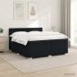 Preview: Boxspringbett mit Matratze und LED Schwarz 200 x 200 cm Stoff
