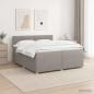 Preview: Boxspringbett mit Matratze Taupe 200 x 200 cm Stoff