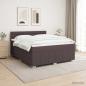 Preview: Boxspringbett mit Matratze Dunkelbraun 140 x 200 cm Stoff
