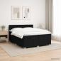 Preview: Boxspringbett mit Matratze Schwarz 200 x 200 cm Stoff