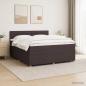 Preview: Boxspringbett mit Matratze Dunkelbraun 180 x 200 cm Stoff