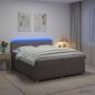Preview: Boxspringbett mit Matratze Taupe 200 x 200 cm Stoff