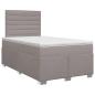 Preview: Boxspringbett mit Matratze Taupe 120 x 190 cm Stoff