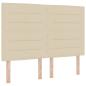 Preview: Boxspringbett mit Matratze Creme 160 x 200 cm Stoff