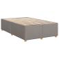 Preview: Boxspringbett mit Matratze Taupe 120 x 190 cm Stoff