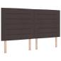 Preview: Boxspringbett mit Matratze Dunkelbraun 180 x 200 cm Stoff