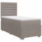 Preview: Boxspringbett mit Matratze Taupe 100 x 200 cm Stoff