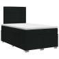 Preview: Boxspringbett mit Matratze Schwarz 120 x 190 cm Stoff