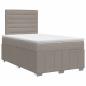 Preview: Boxspringbett mit Matratze Taupe 120 x 190 cm Stoff