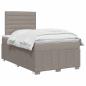 Preview: Boxspringbett mit Matratze Taupe 120 x 190 cm Stoff