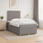 Preview: ARDEBO.de - Boxspringbett mit Matratze Taupe 120 x 190 cm Stoff