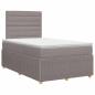 Preview: Boxspringbett mit Matratze Taupe 120 x 190 cm Stoff