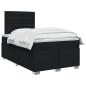 Preview: Boxspringbett mit Matratze Schwarz 120 x 200 cm Stoff