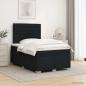 Preview: Boxspringbett mit Matratze Schwarz 120 x 200 cm Stoff