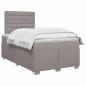Preview: Boxspringbett mit Matratze Taupe 120 x 200 cm Stoff