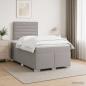 Preview: Boxspringbett mit Matratze Taupe 120 x 200 cm Stoff