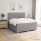 Preview: Boxspringbett mit Matratze Taupe 180 x 200 cm Stoff