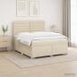 Preview: ARDEBO.de - Boxspringbett mit Matratze Creme 180 x 200 cm Stoff