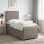 Preview: ARDEBO.de - Boxspringbett mit Matratze Taupe 100 x 200 cm Stoff