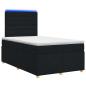 Preview: Boxspringbett mit Matratze Schwarz 120 x 200 cm Stoff