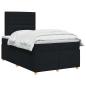 Preview: Boxspringbett mit Matratze Schwarz 120 x 200 cm Stoff