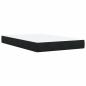 Preview: Ottoman Bett mit Matratze Schwarz 120 x 200 cm Samt