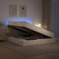 Preview: LED-Speicherbett mit Matratze Creme 180 x 200 cm Stoff