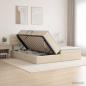 Preview: LED-Speicherbett mit Matratze Creme 180 x 200 cm Stoff