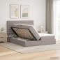 Preview: LED-Speicherbett mit Matratze Taupe 180 x 200 cm Stoff