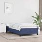 Preview: ARDEBO.de - Bettgestell ohne Matratze Blau 100x200 cm Stoff
