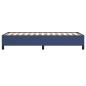 Preview: Bettgestell ohne Matratze Blau 100x200 cm Stoff