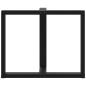 Preview: Esstischbeine T-Form 2 Stk. Schwarz 100x35x(72-73) cm Stahl
