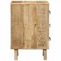 Preview: Nachttische 2 Stk. 37x32x50 cm Raues Massivholz Mango