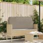 Preview: ARDEBO.de - Kissen Oxford-Stoff Taupe 120 x 60 x 12 cm