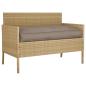Preview: Kissen Oxford-Stoff Taupe 120 x 60 x 12 cm