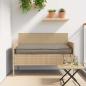 Preview: Kissen Oxford-Stoff Taupe 120 x 60 x 12 cm