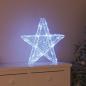 Preview: ARDEBO.de - 3D Stern Kaltweiß 55 x 53.5 x 10 cm Acryl 50 LEDs