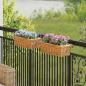 Preview: ARDEBO.de - Hängender Blumentopf Korb GENDT 2 stk. Naturbraun Kubu Rattan