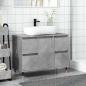 Preview: Badschrank Betongrau 80x33x60 cm Holzwerkstoff