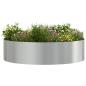 Preview: Pflanzenring 5 Stk. Silber 80 x 80 x 20 cm Verzinkter Stahl