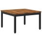Preview: Couchtisch Natürlich und Schwarz 60 x 60,5 x 36 cm