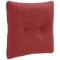 Preview: R Rückenkissen PUTTEN 100 % Polyester Weinrot 40 x 40 x 10 cm